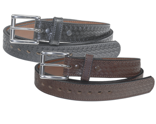 Basset - 1.5" Basketweave Steel Core Gun Belt