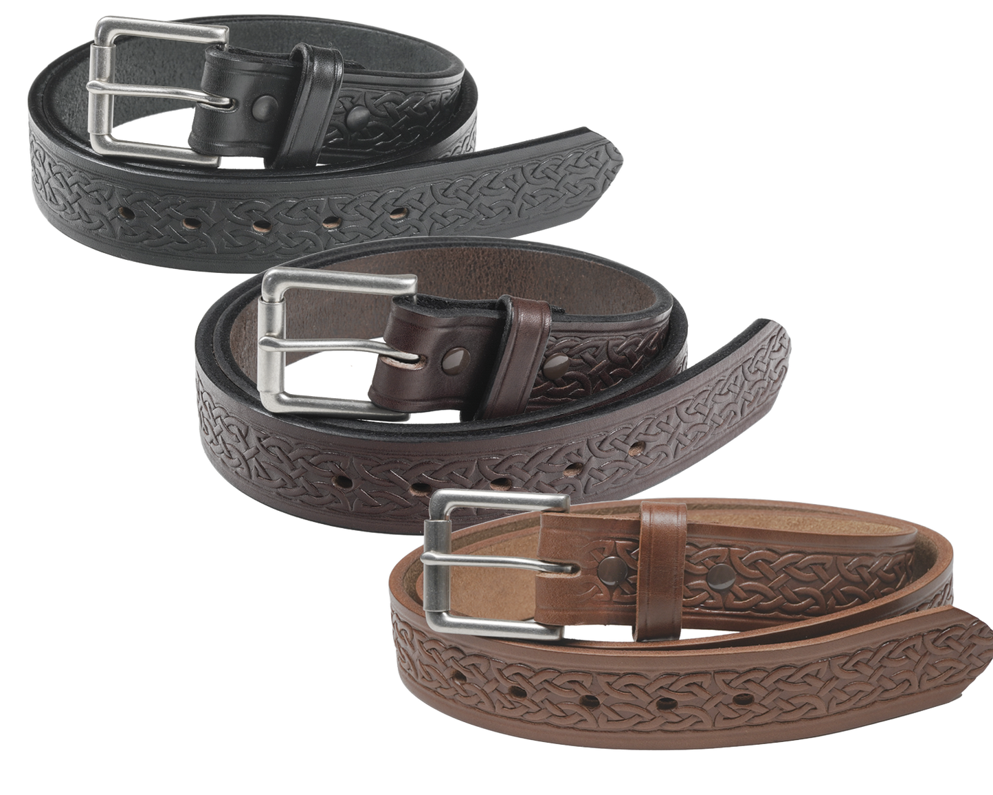 Knotwork - 1.5" Heavy Duty Celtic Knot Work Belt