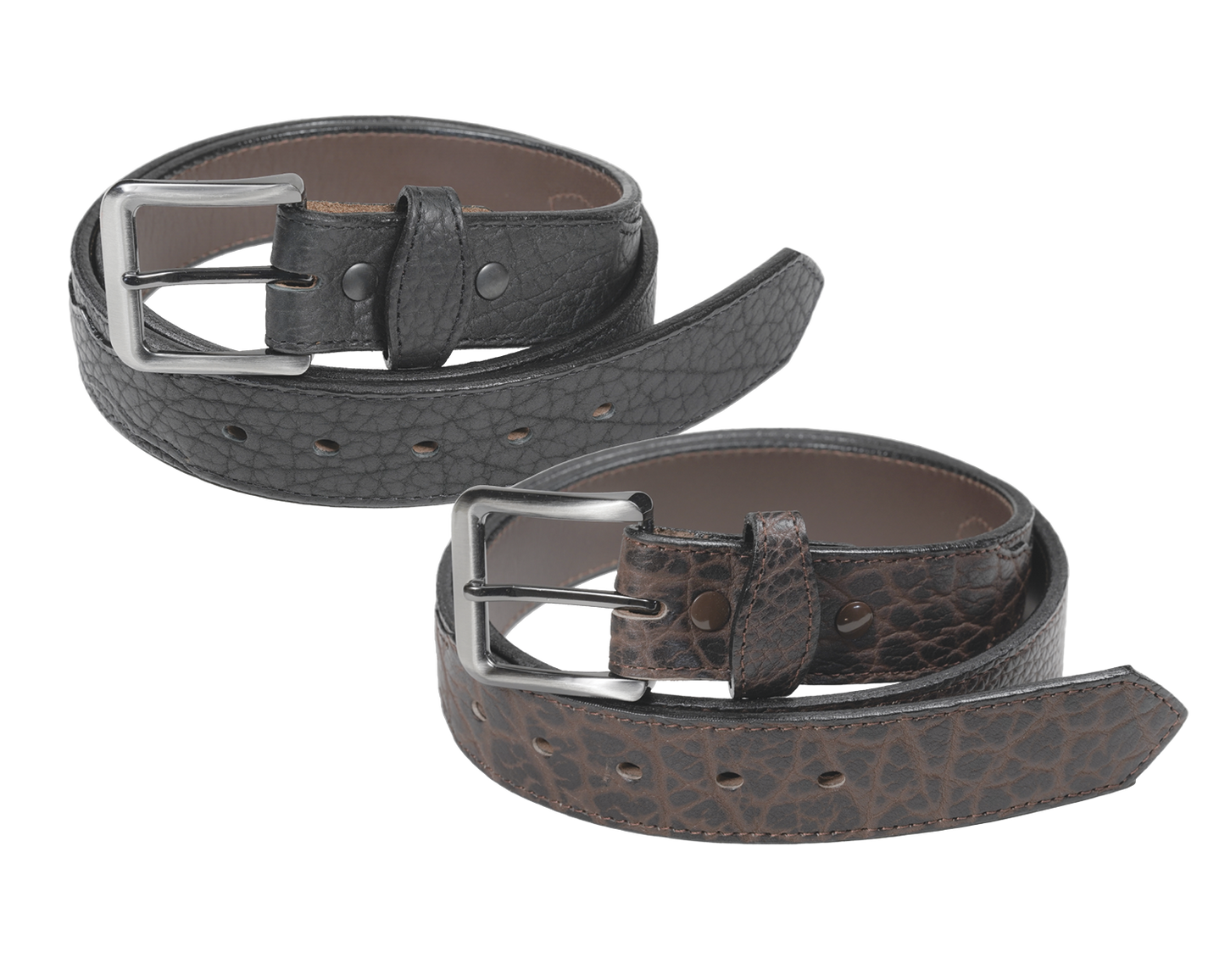 Richland - 1.5" Genuine Bison Scalloped Overlay Belt