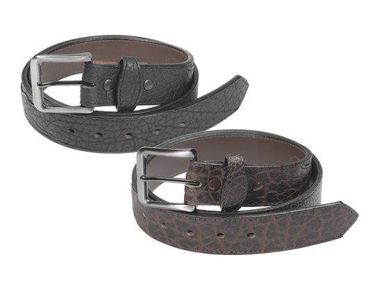 Richland - 1.5" Genuine Bison Scalloped Overlay Belt