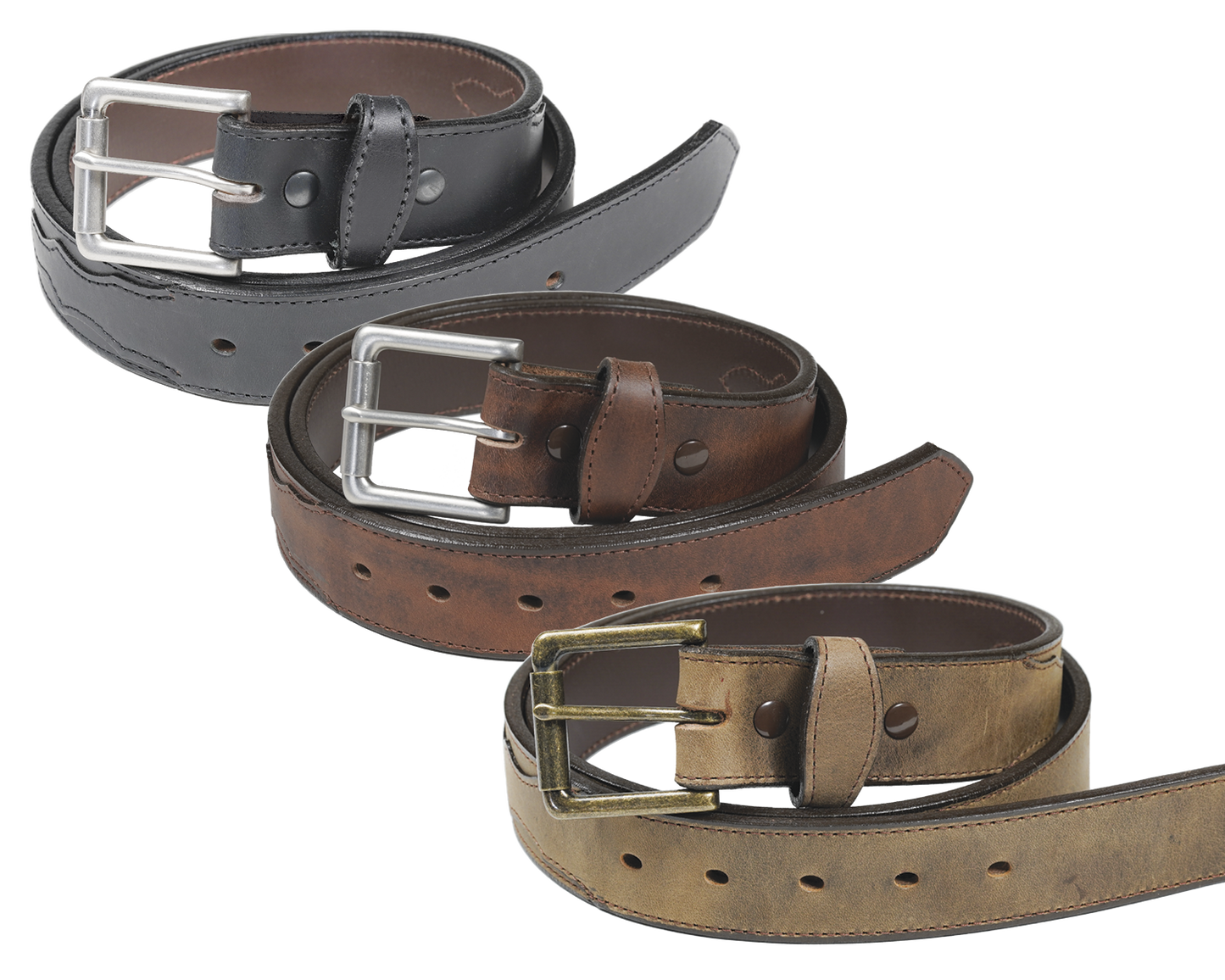 San Antonio - 1.5" Scalloped Oil Tanned Casual Belt