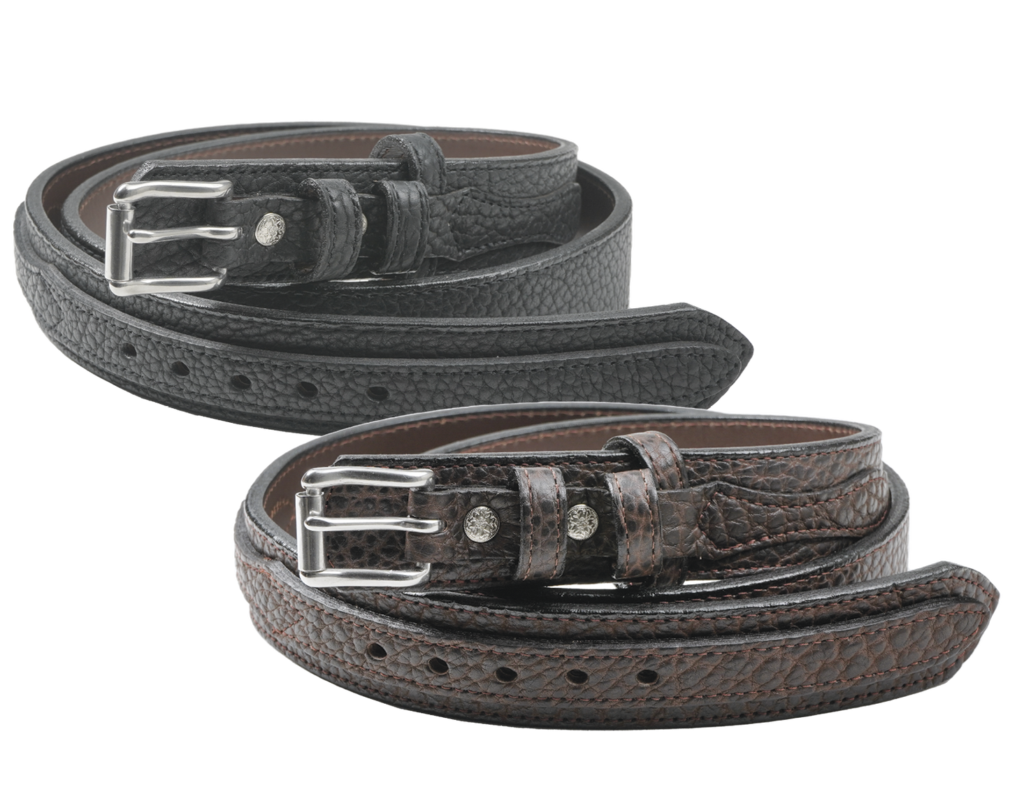Spokane - 1.5" Genuine Bison Ranger Belt